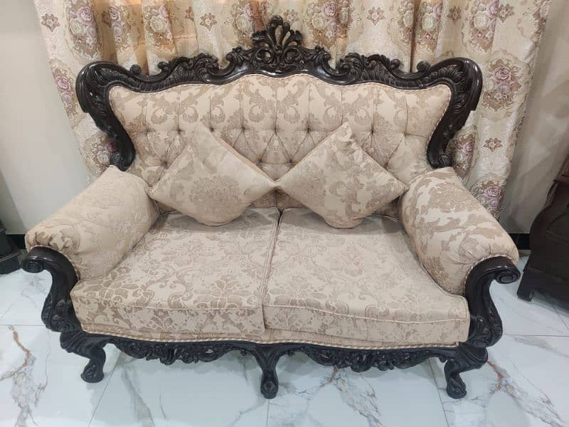 Seven seater sofa set sheesham wood 1