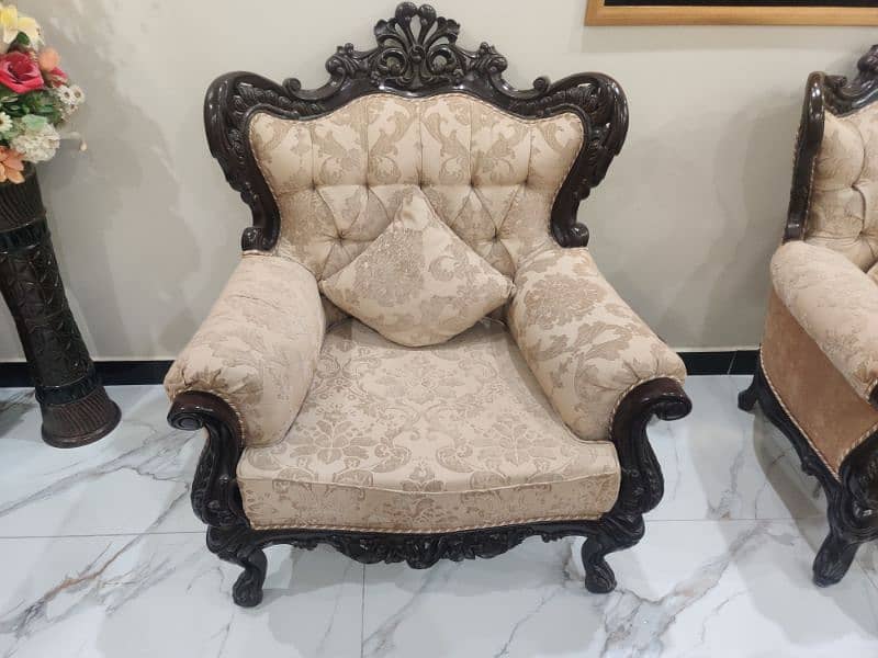 Seven seater sofa set sheesham wood 2