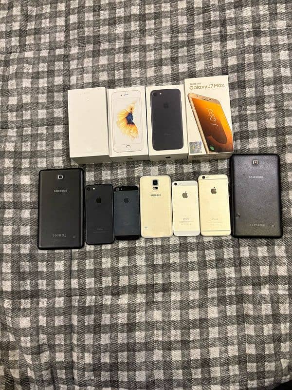 4 iPhone 1 Samsung 2 tablet 0