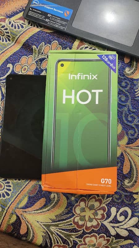 Infinix Hot 10 6GB/ 128GB with Original Box Lush Condition 1