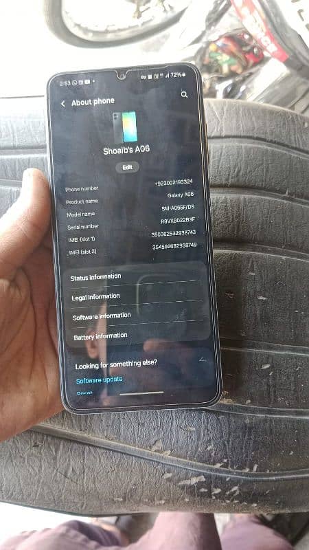 samsung a06 new mobile ha 10 months warnti ha o3oo2193324 6