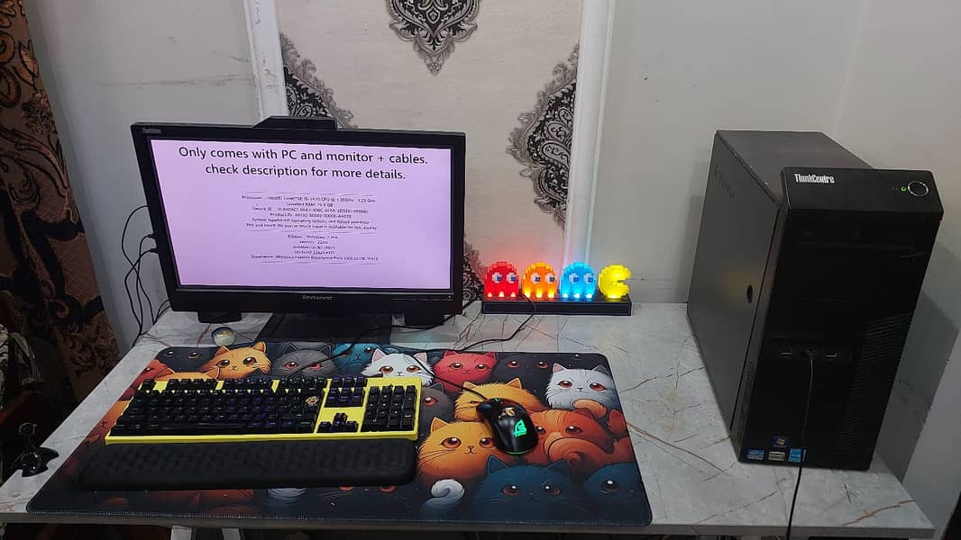 PC/MONITOR/CABLES. (Price negotiable), best for work and general tasks 0