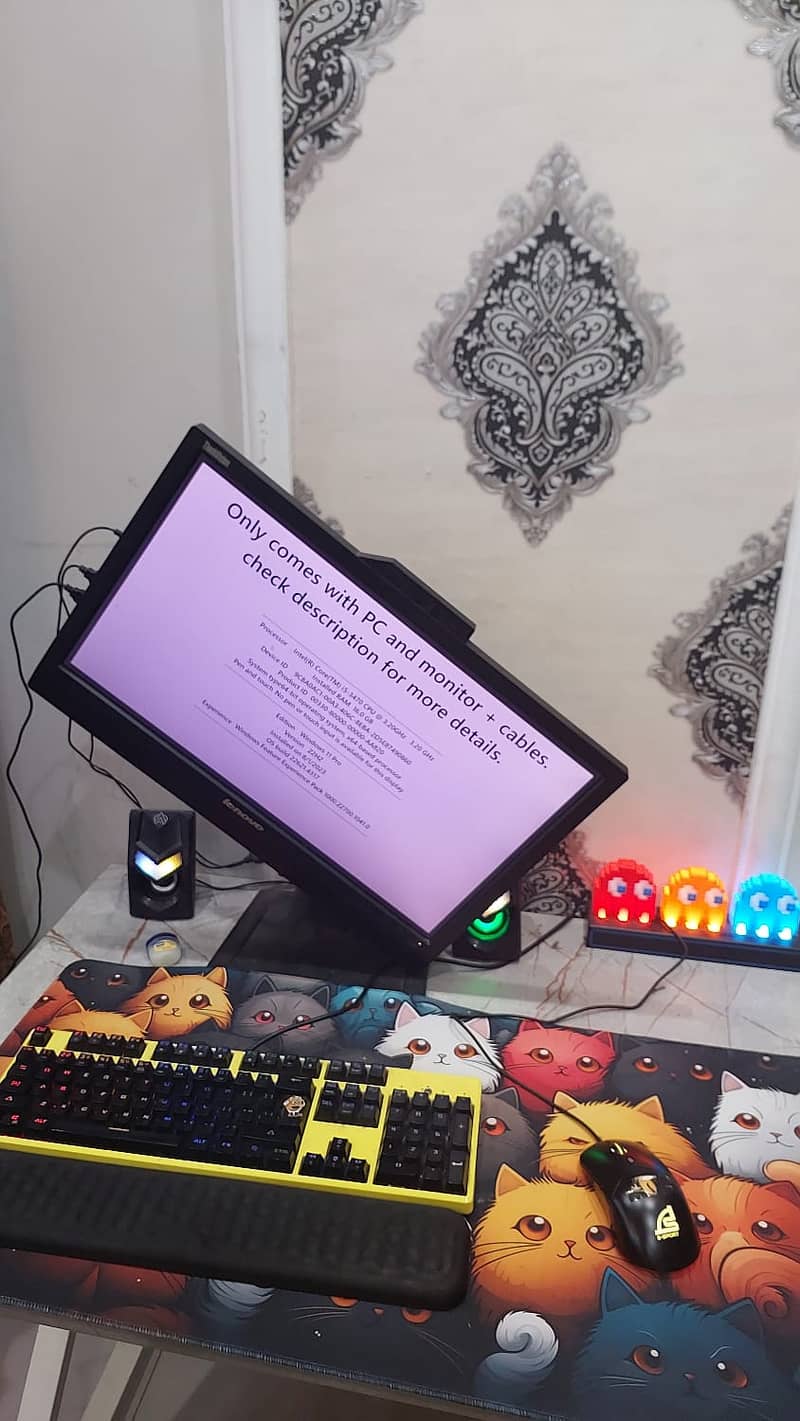 PC/MONITOR/CABLES. (Price negotiable), best for work and general tasks 2
