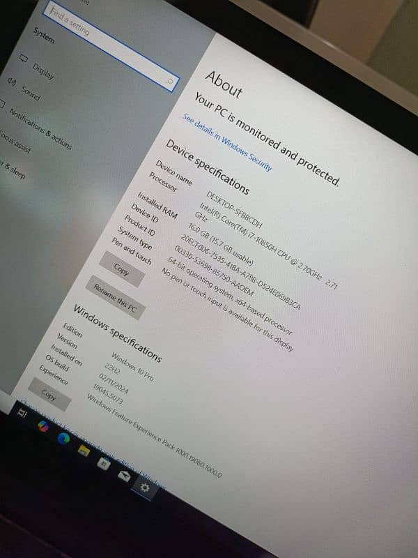 Lenovo Thinkpad P1 core i7 10th gen (i7-10850h) hexacore 15.6 1080p 11
