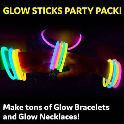 MULTICOLOR GLOW IN THE DARK STICKS - 50 Pcs 1