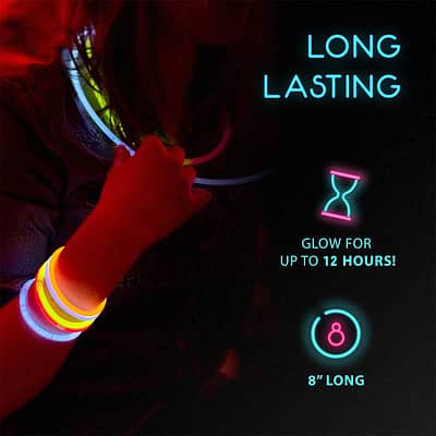 MULTICOLOR GLOW IN THE DARK STICKS - 50 Pcs 5