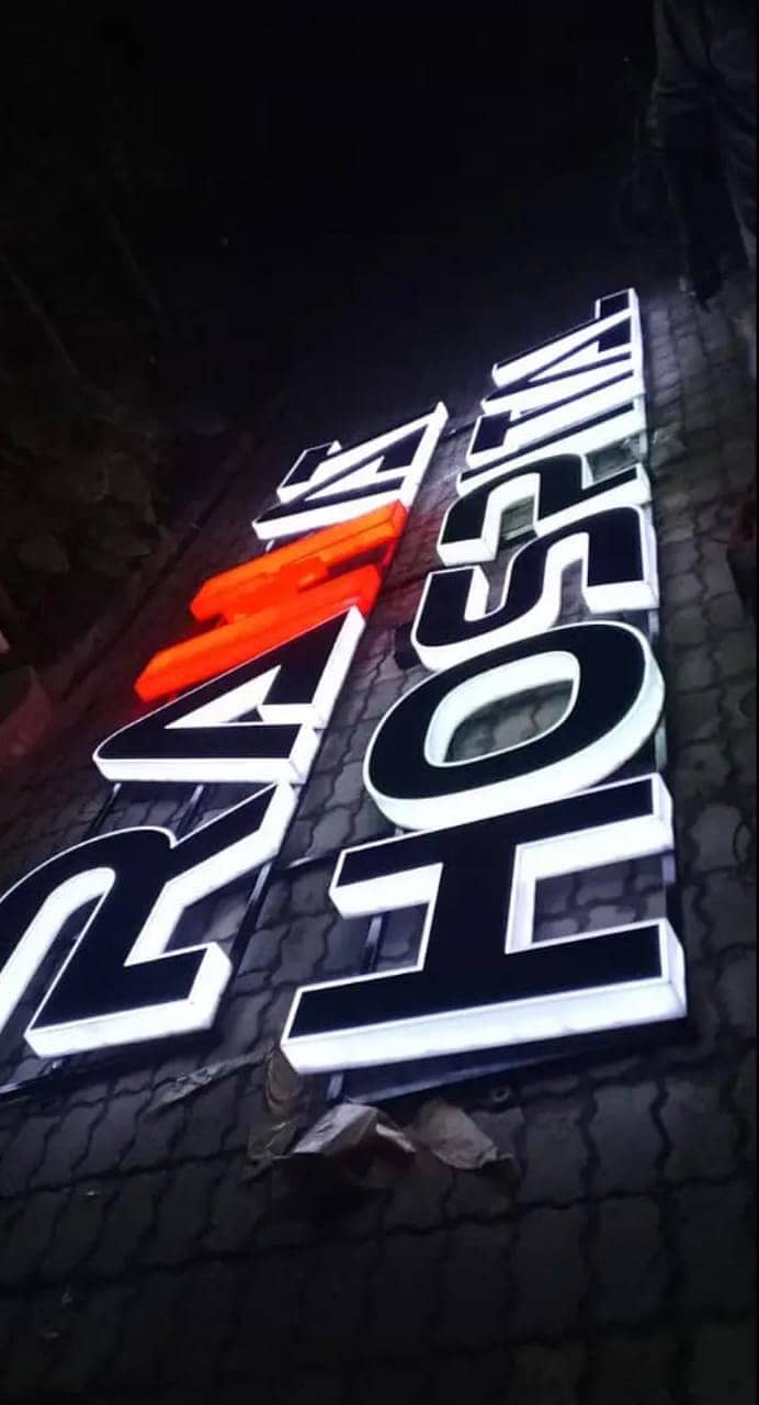 Sign Board in Lahore - Acrylic board- Led & 3D Sign Board- Neon light 3