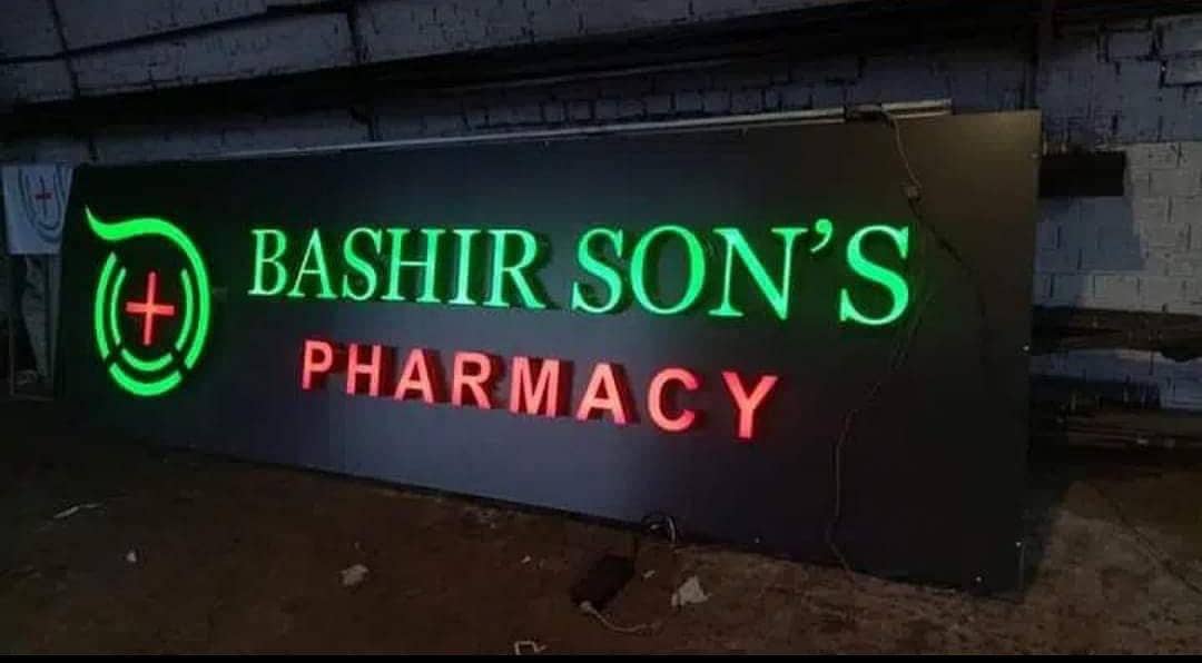 Sign Board in Lahore - Acrylic board- Led & 3D Sign Board- Neon light 8