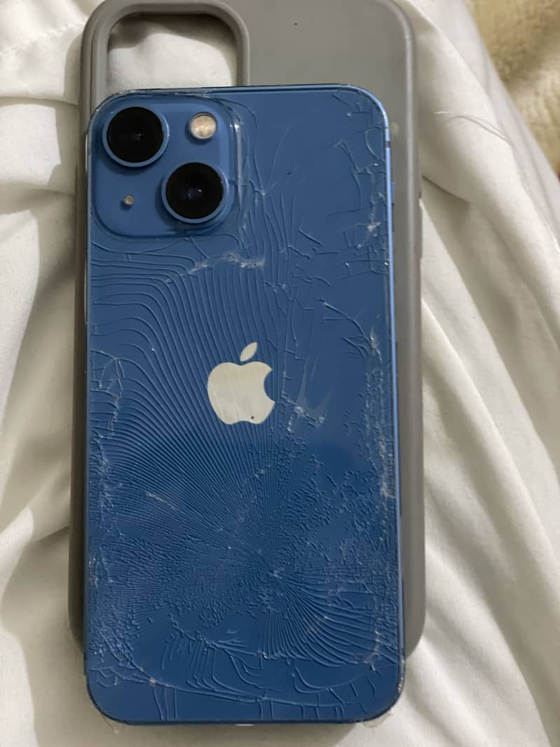 13 mini back broke all ok non open 256 gb health90 1