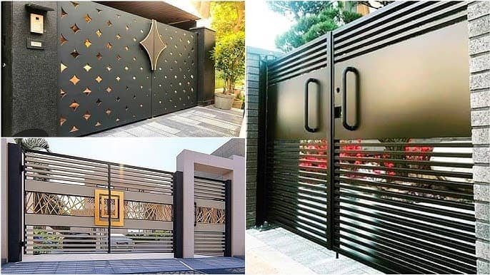 Steel Gate Design , Sliding Gate Design , Main Gate 1