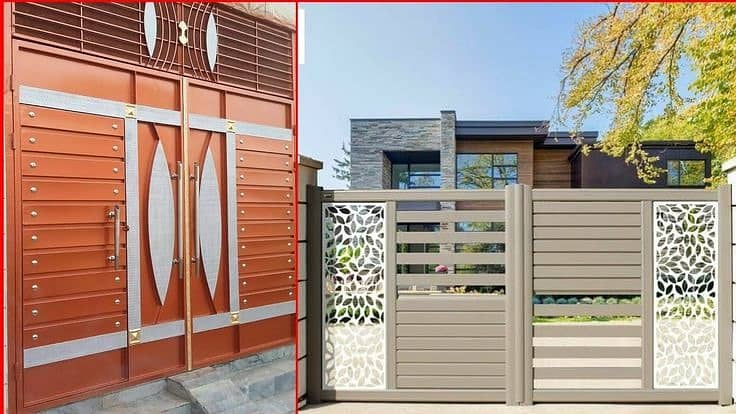 Steel Gate Design , Sliding Gate Design , Main Gate 3