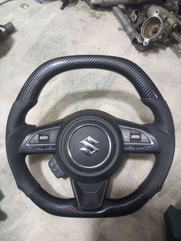 Suzuki Swift 2017 D-Shape CarbonFiber Complete Steering 0