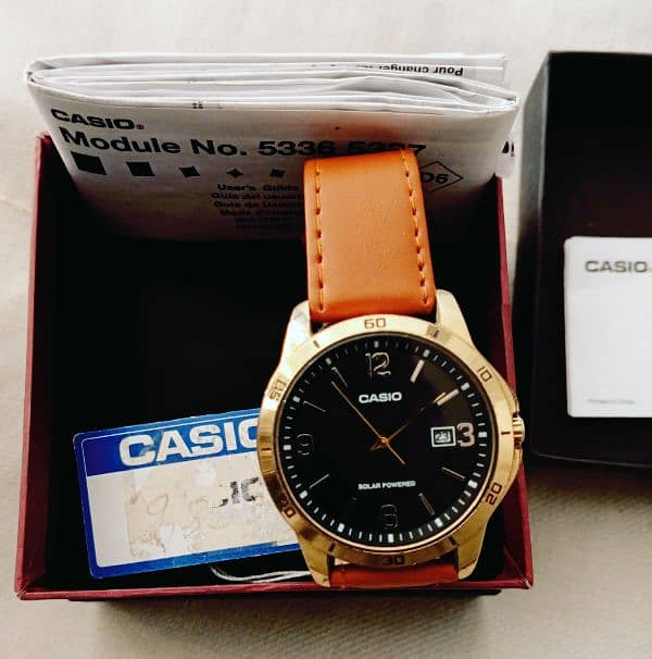 casio . solor power watch . cell dalny aur chabi deny ki zarorat ni. 4