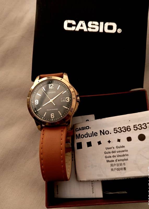 casio . solor power watch . cell dalny aur chabi deny ki zarorat ni. 5