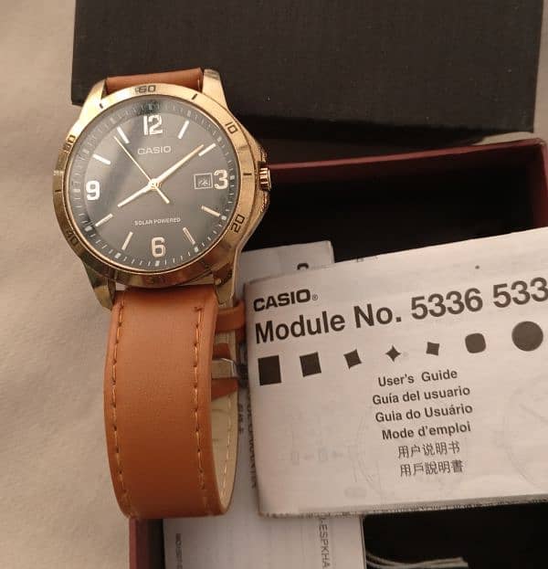 casio . solor power watch . cell dalny aur chabi deny ki zarorat ni. 6