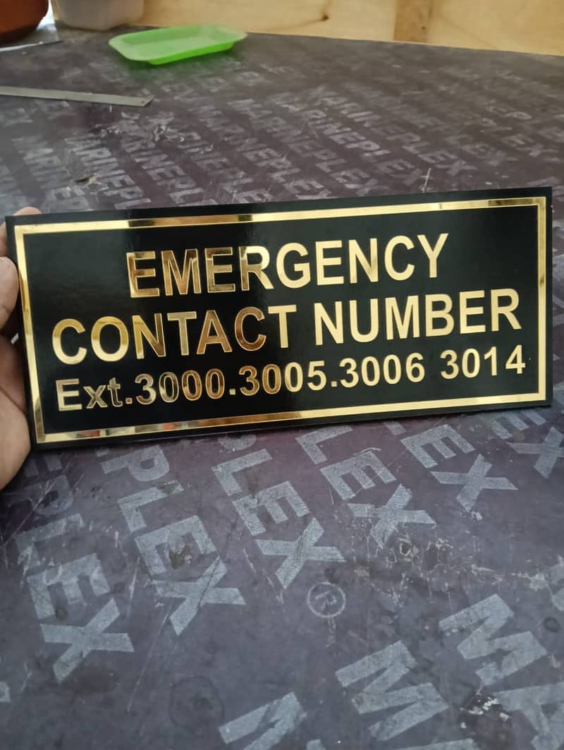 name plate  , doctor , office and school name plate & number plate 4