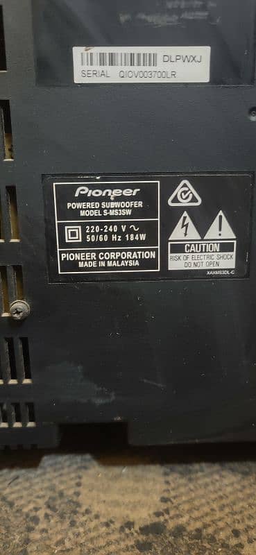 pioneer active woofer 1