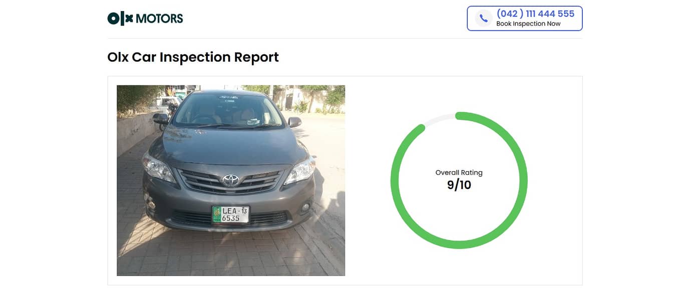 Toyota Corolla GLI 2013(9/10 Rating Olx Inspection) 17