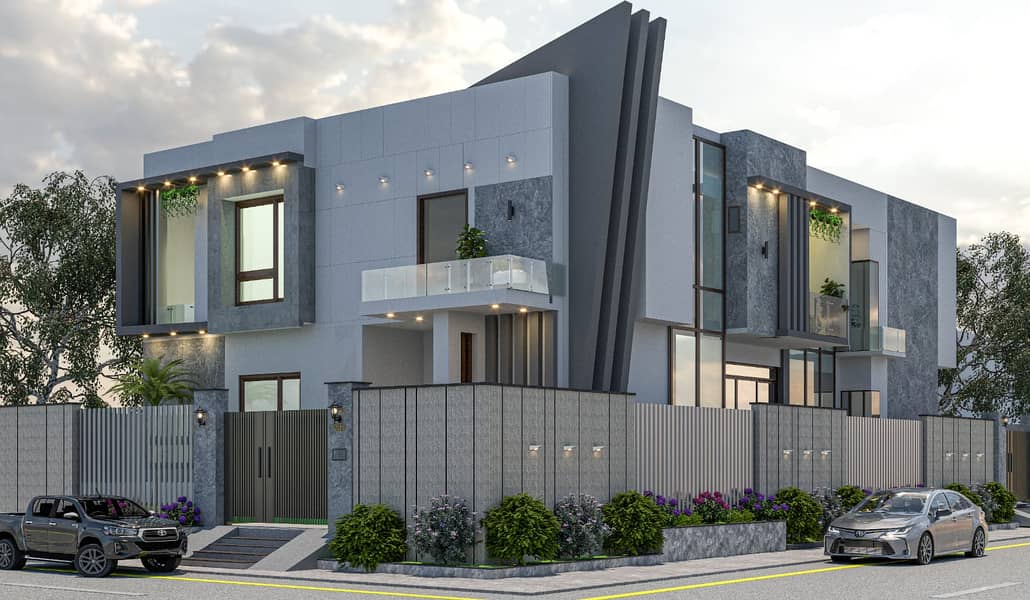 Interior Designing Exterior Design 3D 2D Design architechture Services 8