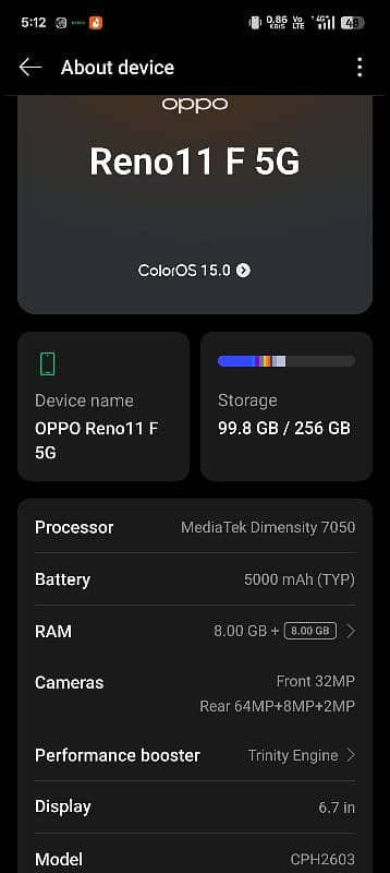 oppo 11F 5g 16/256 1