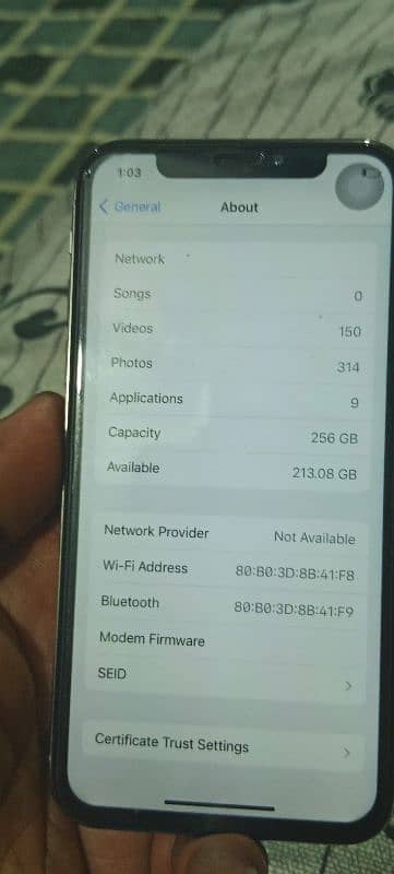 iphone X 256gb non pta 7