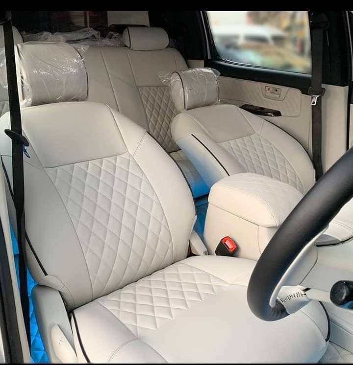 Customize Artificial Leather Car Seats Covers - Skin Fitting Available 4