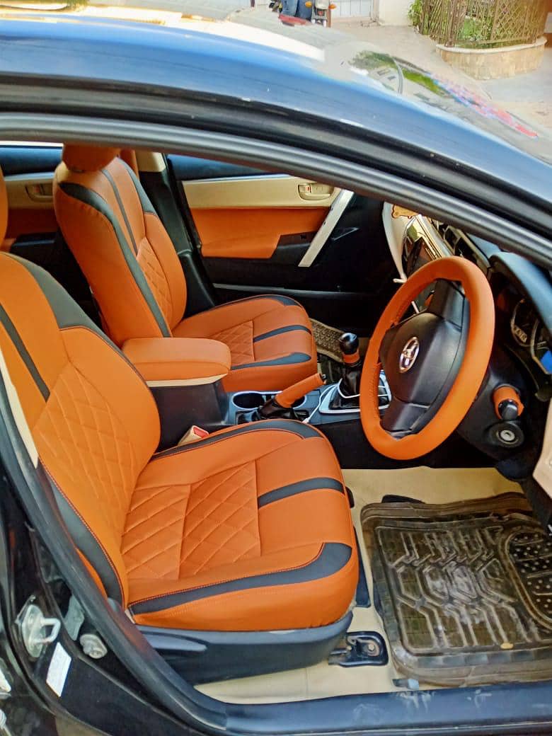 Customize Artificial Leather Car Seats Covers - Skin Fitting Available 7