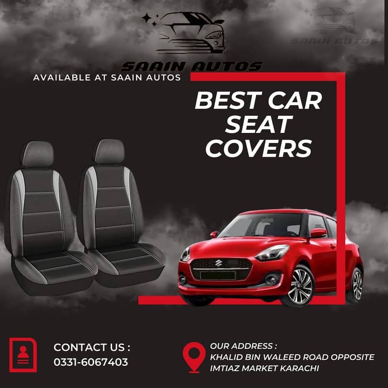 Customize Artificial Leather Car Seats Covers - Skin Fitting Available 17