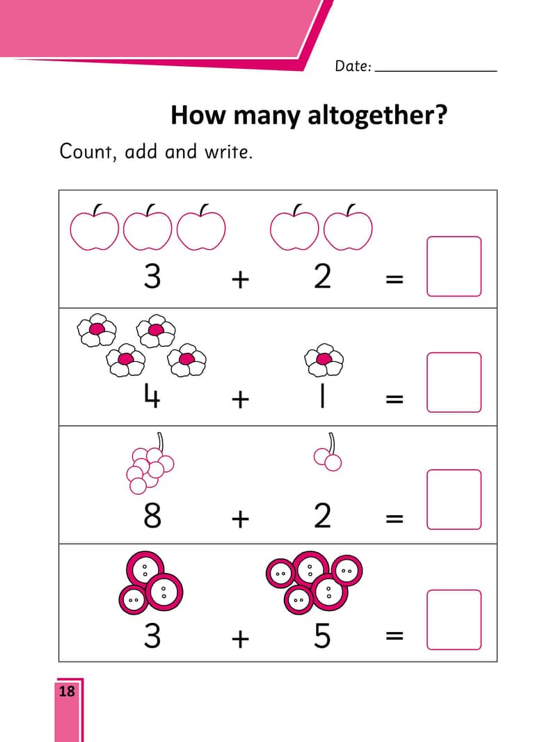 Rainbow Maths Pre-Primary Year 3 - Bookmark 1