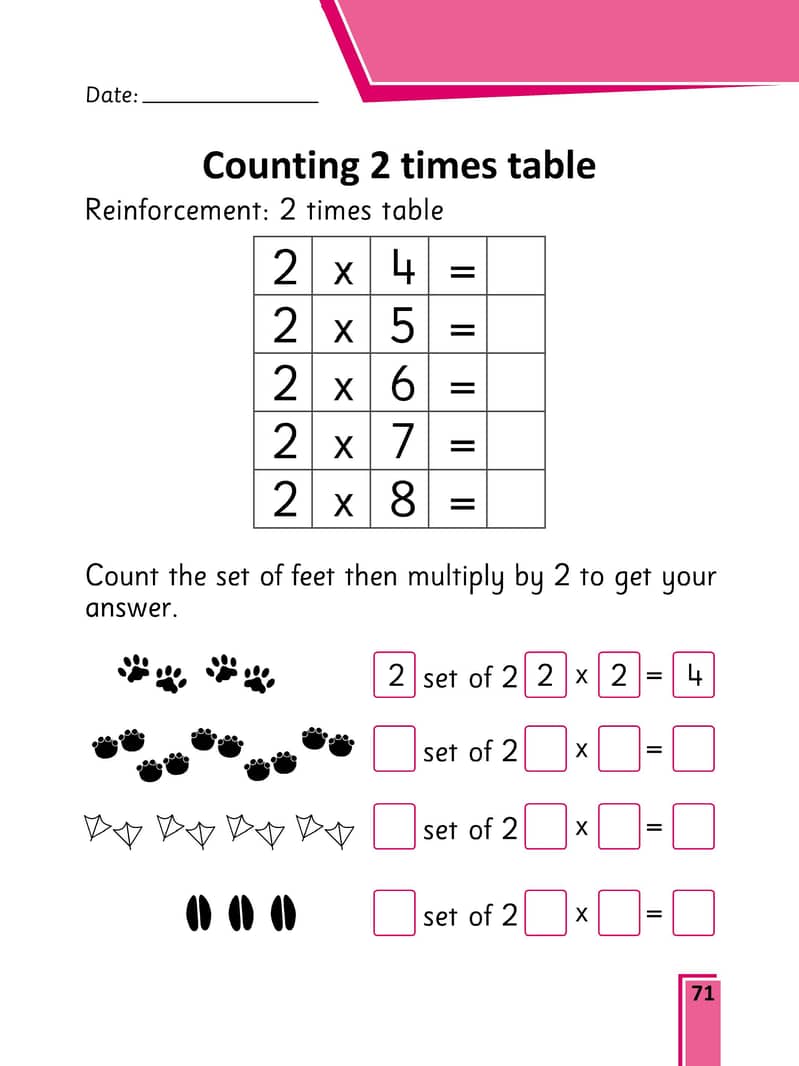 Rainbow Maths Pre-Primary Year 3 - Bookmark 7