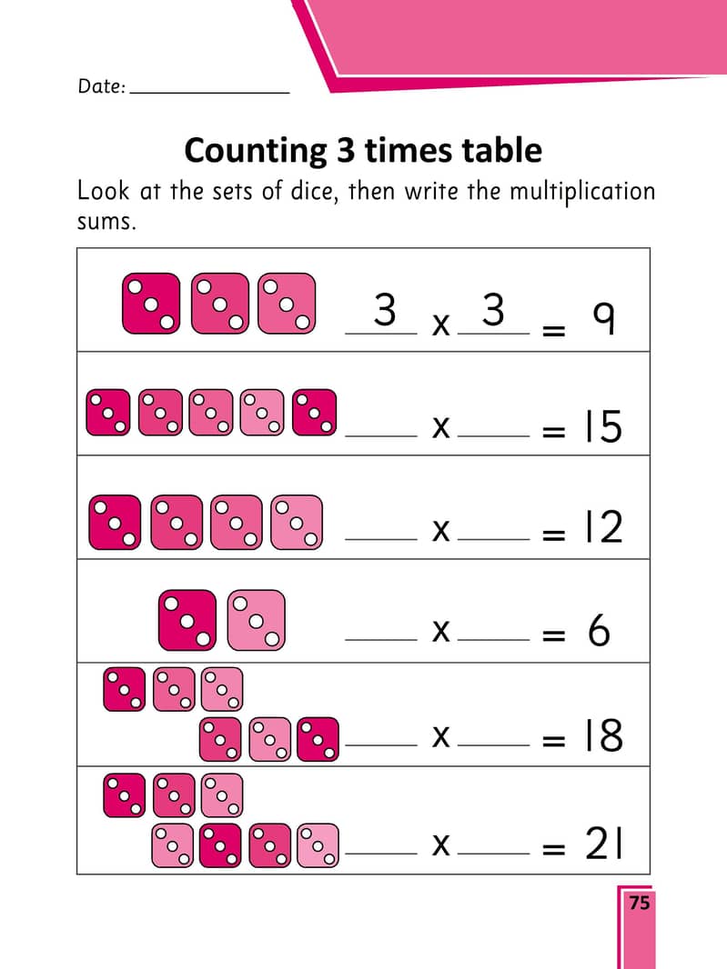 Rainbow Maths Pre-Primary Year 3 - Bookmark 9