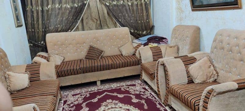 used sofa 7 seater set 0