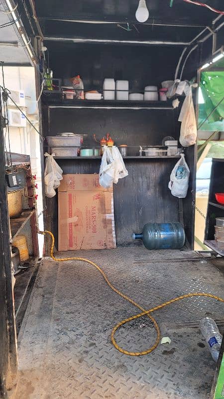 Portable Big Food Cart With Rickshaw 1