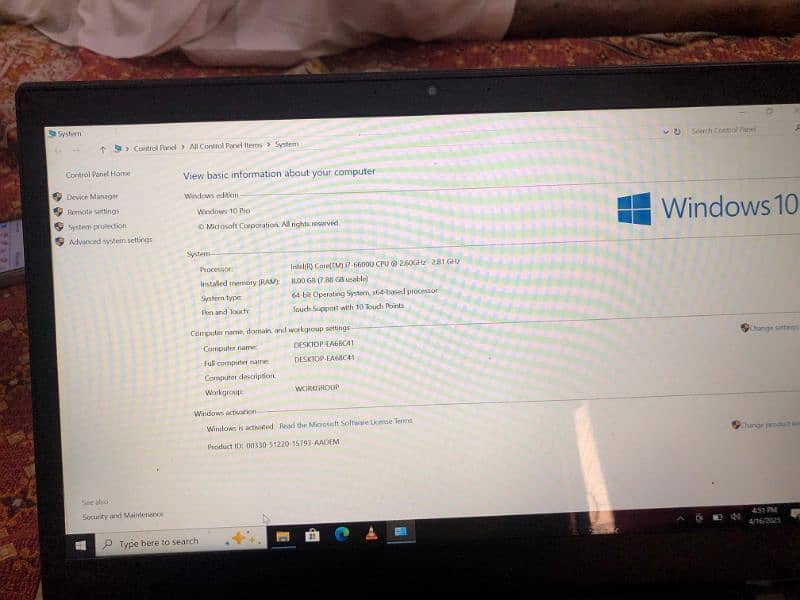lenovo thinkpad i7 6 genration 1