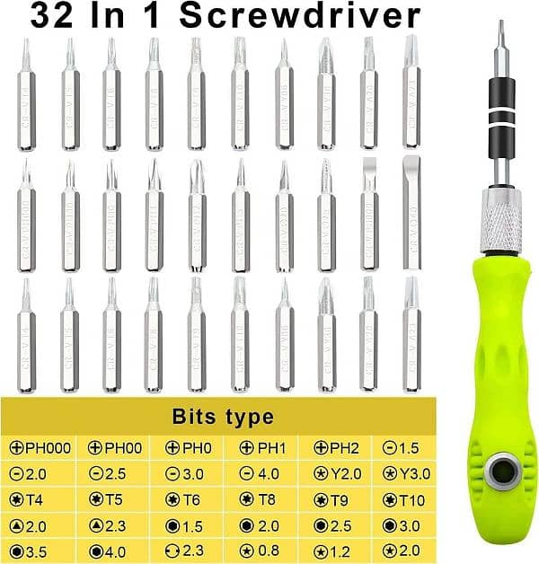 32 pcs Chrome Vanadium Steel Screwdriver Set 7