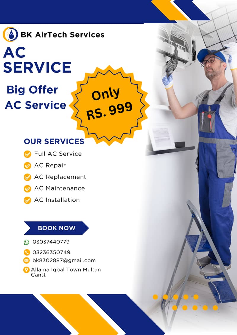 AC Service in Just RS. 999 0
