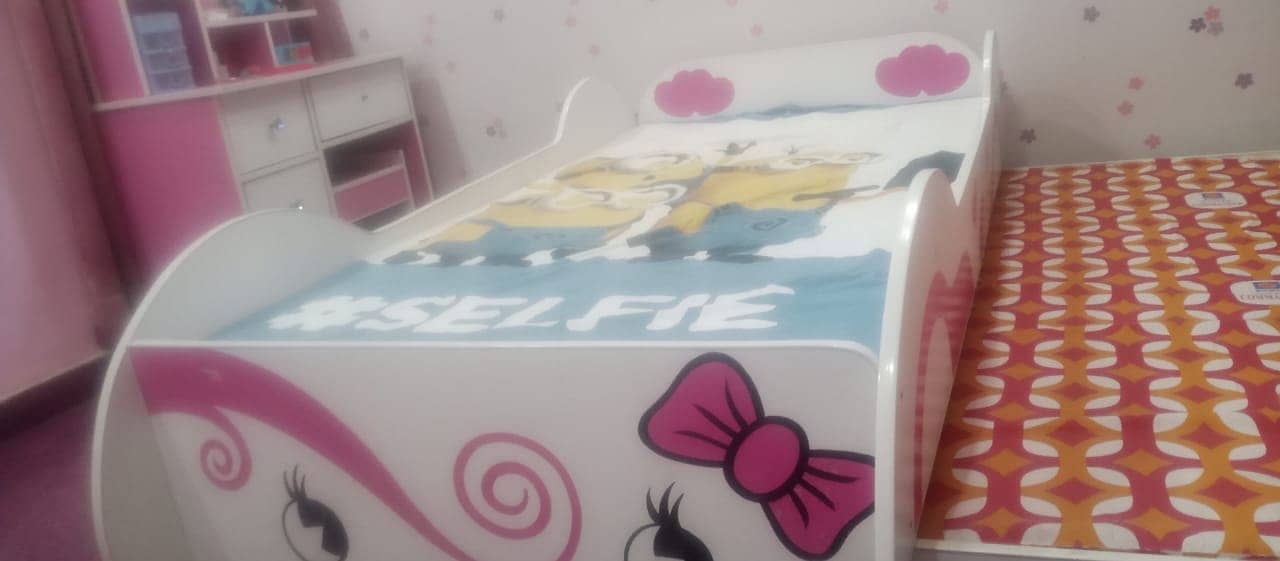 2 Kids Single Beds with Side Tables–Lights Included | Great Condition 3