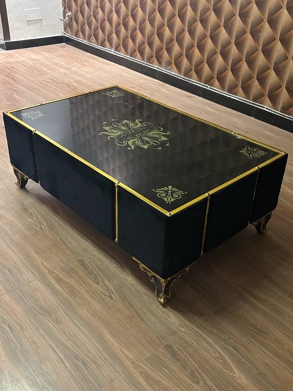 Center Table with Golden strips 0