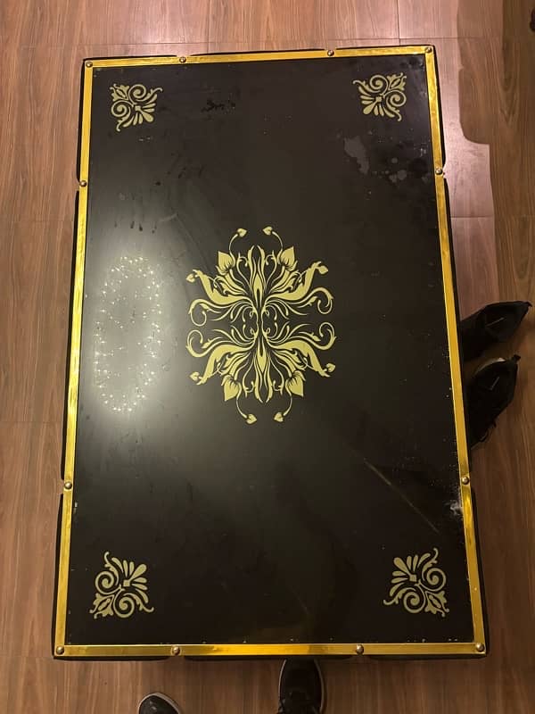 Center Table with Golden strips 1