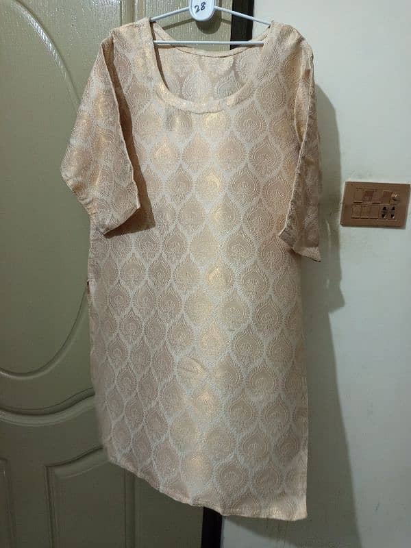 banarsi capri & shirt with net shrug 1