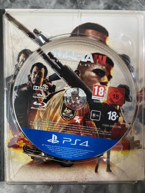 MAFIA DEFINITIVE EDITION TRILOGY FOR PS4 3