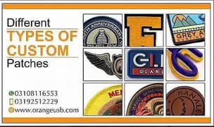 Embroidery / Chenille / Woven / Merrow / Printed / PVC / PU Patches/H