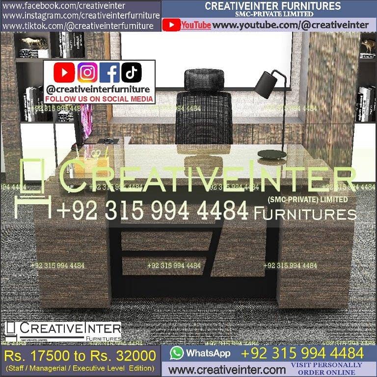 Office Table Modern Desktop Computer Desk Gaming PC Laptop Desk Work 6