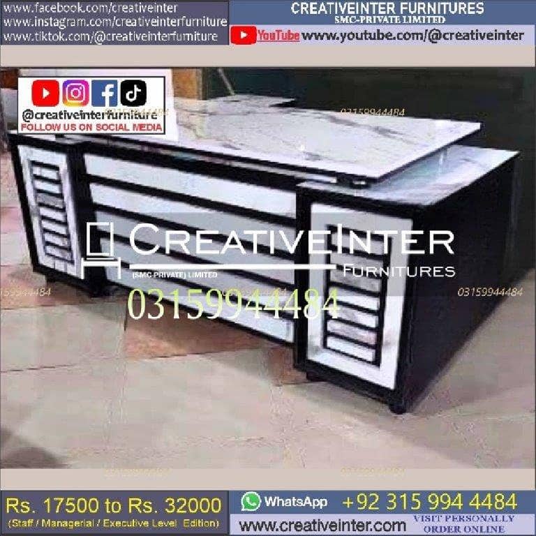 Office Table Modern Desktop Computer Desk Gaming PC Laptop Desk Work 7