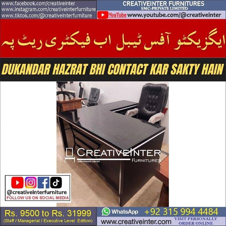 Office Table Modern Desktop Computer Desk Gaming PC Laptop Desk Work 12