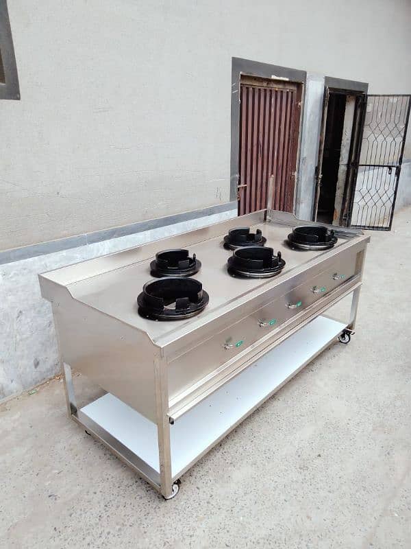 Chinese Cooking Range 5 Burner 0