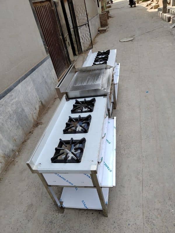 Chinese Cooking Range 5 Burner 16
