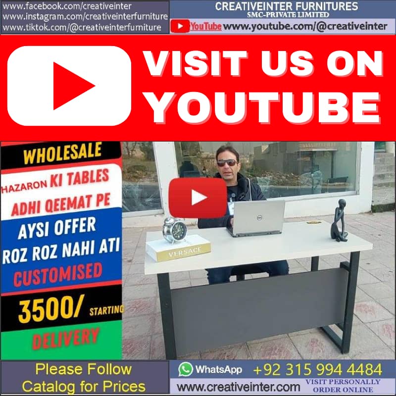 Office Table Modern Desktop Computer Desk Gaming PC Laptop Desk Work 1