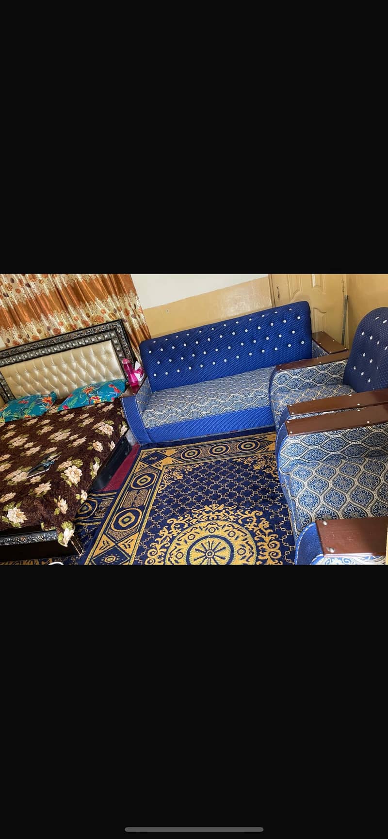 Blue color Sofa 5 seat for sale 0
