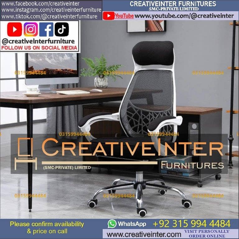 Office chair workstation table front desk Executive meeting gamin sof 4
